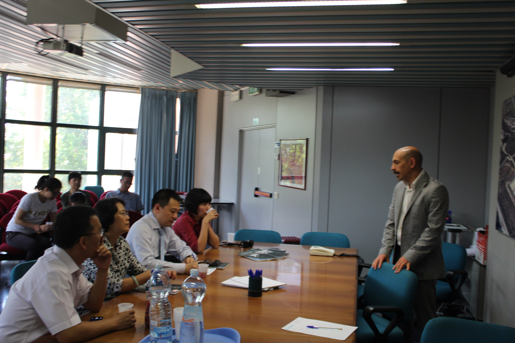 Chinese delegation at Aquarno